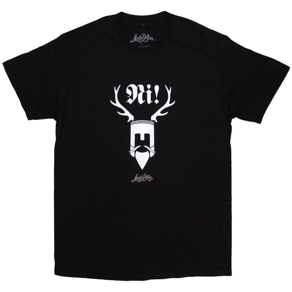 Monty Python Unisex Adult Ni T-Shirt / Black